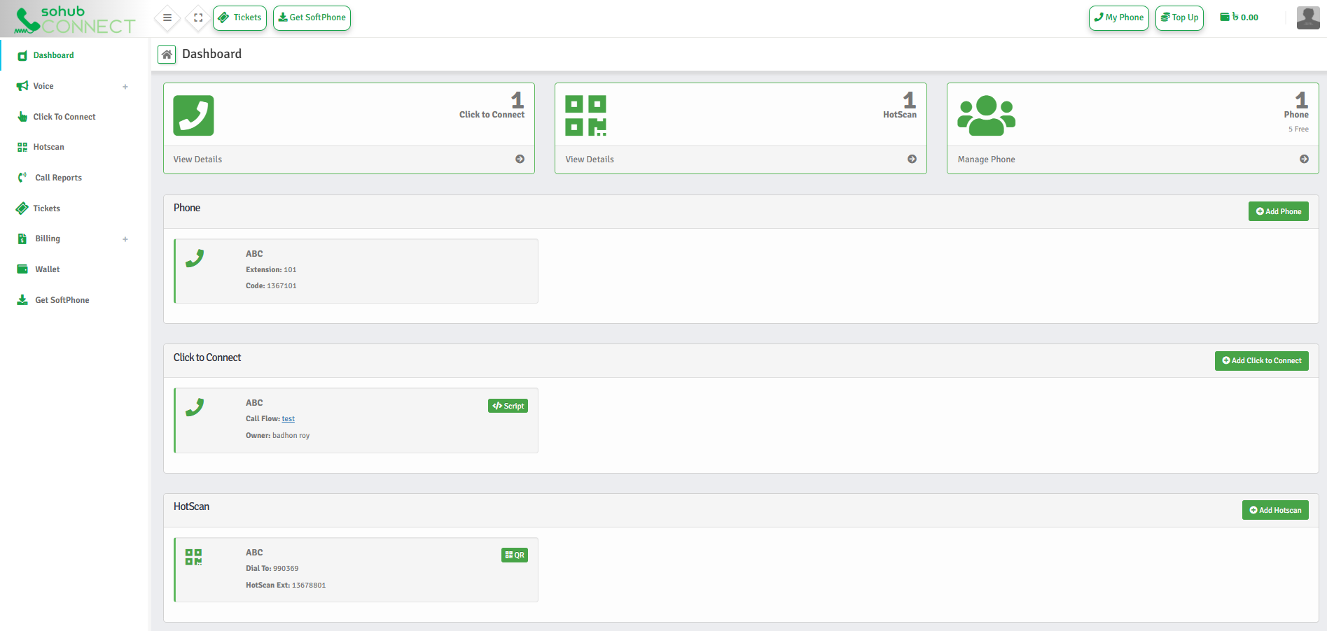 Dashboard Overview